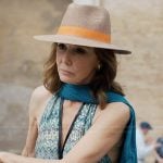 Sylvie’s straw hat on Emily in Paris