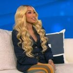 Tami Roman’s striped leggings on Tamron Hall Show