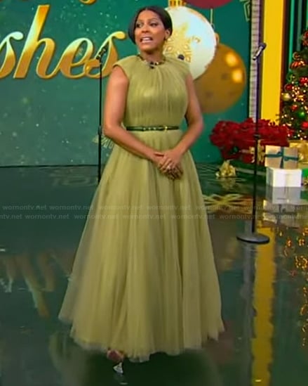 Tamron's tulle dress on Tamron Hall Show