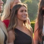 Taylor’s black cutout ruffle dress on The Kardashians