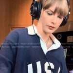 Taylor Swift’s USA polo sweatshirt on The End of an Era