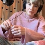 Taylor Swift’s pink sweater and floral jeans on The End of an Era