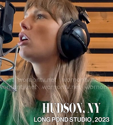 Taylor Swift’s green sweater on The End of an Era