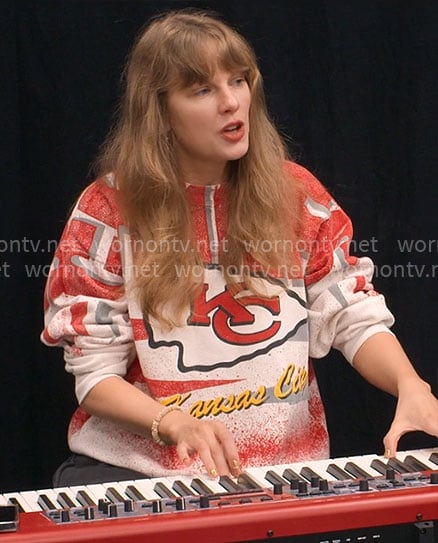 Taylor Swift’s KC sweatshirt on The End of an Era