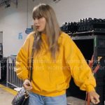 Taylor Swift’s yellow sweatshirt with Olivia on The End of an Era