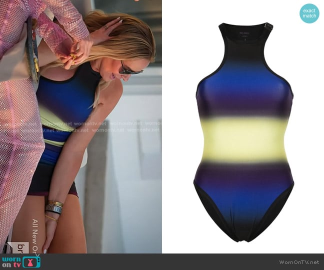 The Attico Ombre-Print Swimsuit worn by Heather Gay on The Real Housewives of Salt Lake City