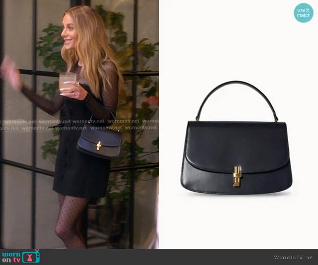 The Row Sofia 10 Leather Tote Bag worn by Dorit Kemsley on The Real Housewives of Beverly Hills