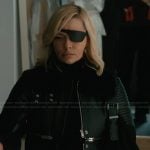 Tiff’s black leather jacket on Elsbeth