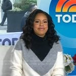 Sheinelle’s chevron turtleneck sweater on Today