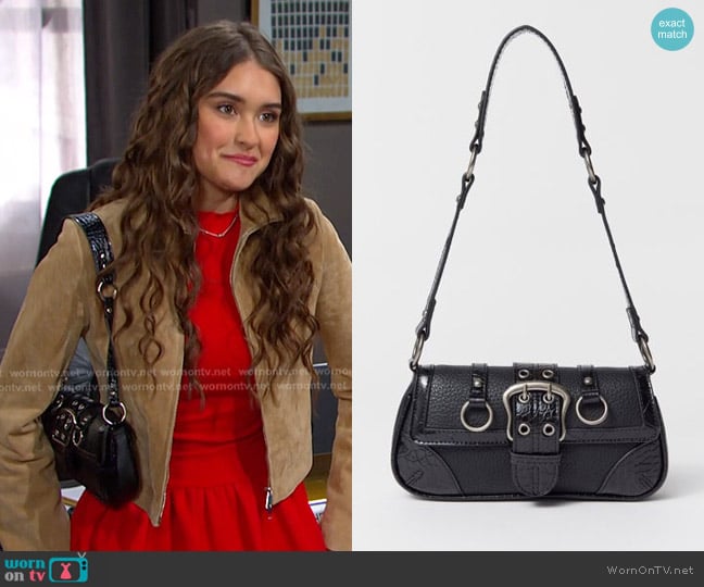 Urban Outfitters Jade Baguette Bag worn by  Arianna Horton (Marissa Reyes) on Days of our Lives