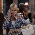 Vanessa’s tiger handle bag on Beyond the Gates