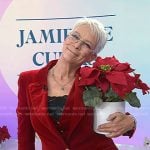 Jamie Lee Curtis’s red velvet suit on Today