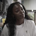 Venita’s white cropped heart tee on Southern Charm