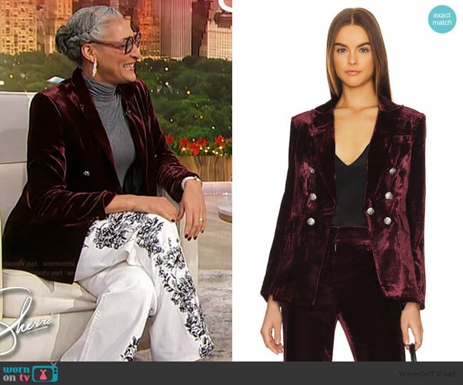 Veronica Beard Gaya Dickey Jacket worn by Carla Hall on Sherri