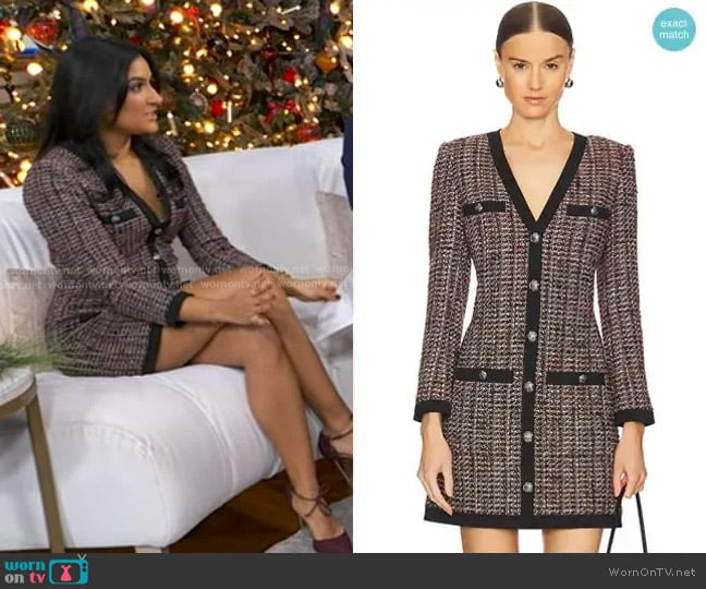 Veronica Beard Kenai Dress worn by Reena Roy on Good Morning America