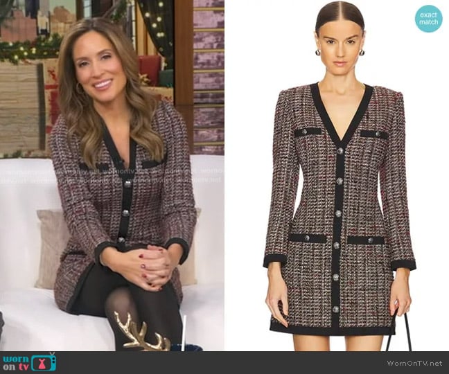 Veronica Beard Kenai Dress worn by Rhiannon Ally on Good Morning America