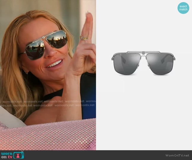 Versace Medusa Focus Sunglasses worn by Heather Gay on The Real Housewives of Salt Lake City