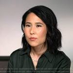 Vicky’s green shirtdress on Today