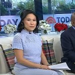 Vicky’s silver bow pumps on Today