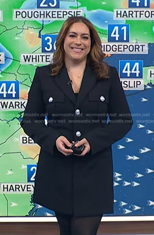 Violeta’s black blazer dress on NBC News Daily