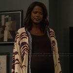 Viv’s printed kimono on Bel-Air