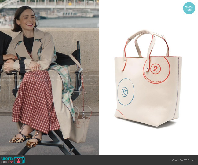 Vivienne Westwood Small Studio Shopper worn by Emily Cooper (Lily Collins) on Emily in Paris
