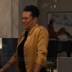 Aunty Vy’s beige sleeve button blouse on Bel-Air