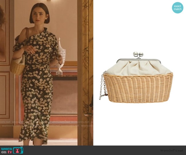 Weekend Max Mara Medium Pasticcino Bag worn by Emily Cooper (Lily Collins) on Emily in Paris