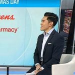 Brian Cheung’s white sneakers on Today