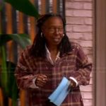 Whoopi’s red plaid splatter shirt on The View