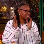 Whoopi’s striped blouse on The View