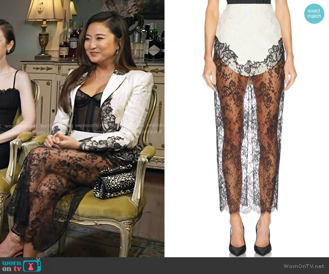 Ashley Park’s white lace skirt on Today