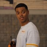 Will’s blue sleeve stripe sweatshirt on Bel-Air