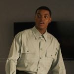 Will’s green button front shirt on Bel-Air