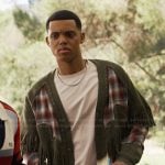 Will’s mixed media cardigan on Bel-Air