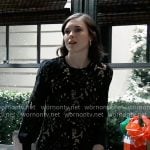 Willow’s black lace dress on General Hospital