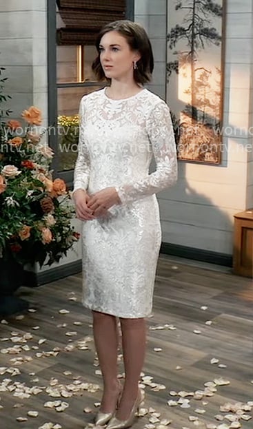 Willow’s wedding dress on General Hospital
