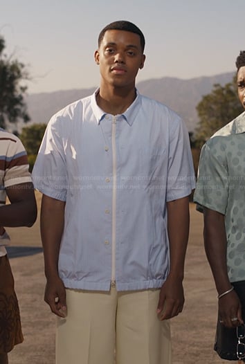 Will's blue striped shirt on Bel-Air