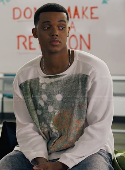 Will's floral graphic sweatshirt on Bel-Air