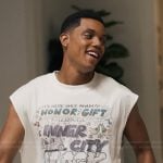 Will’s graphic print sweatshirt on Bel-Air