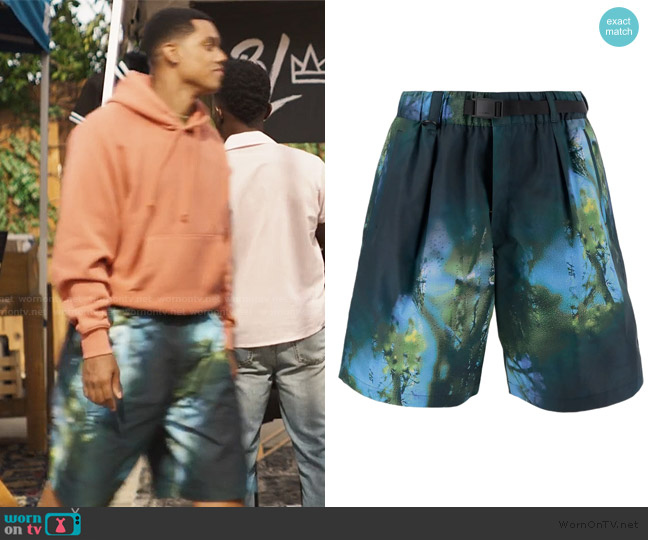 Y-3 Cotton Blend Short Pants worn by Will Smith (Jabari Banks) on Bel-Air