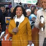 Sheinelle’s yellow belted trench coat on Today