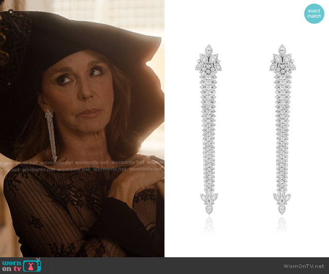 Yeprem Y-Couture Drop Earrings worn by Sylvie (Philippine Leroy-Beaulieu) on Emily in Paris