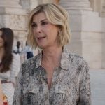 Yvette’s snakeskin print jumpsuit on Emily in Paris