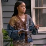 Aaliyah’s printed cardigan on The Upshaws