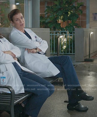 Addison’s black clogs on Greys Anatomy