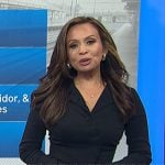 Adelle's black asymmetric shirt on Today