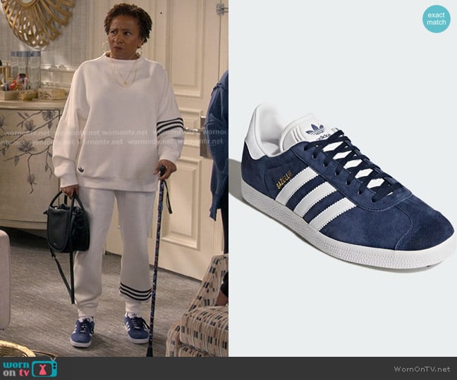Adidas Gazelle Shoes worn by Lucretia Turner (Wanda Sykes) on The Upshaws