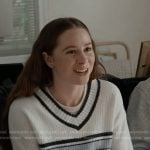 Abigail’s white striped sweater on 9-1-1