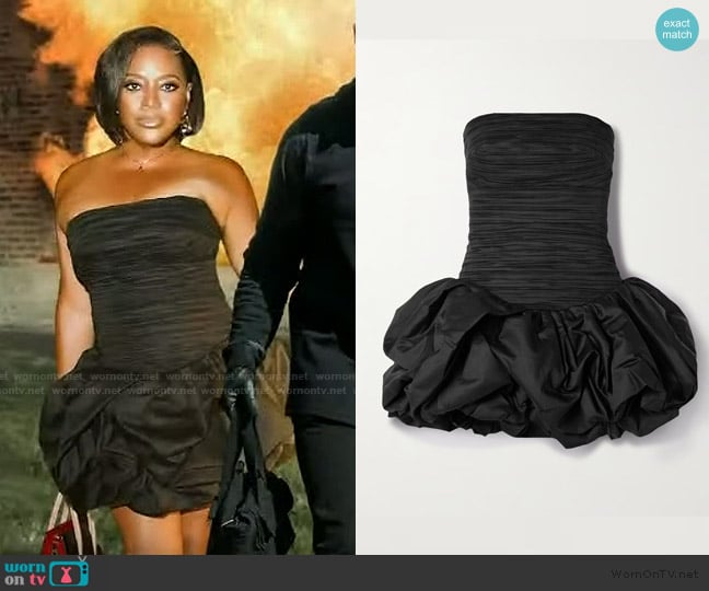 Sherri’s black bubble mini dress on Sherri Sherri’s black bubble mini dress on Sherri